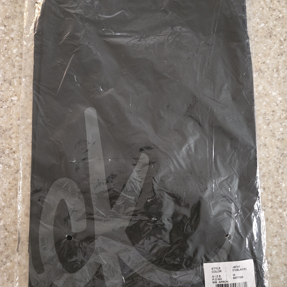 Jack in the Box Employee Worker Half Apron Blk with Gray Lettering Adult 1 Size